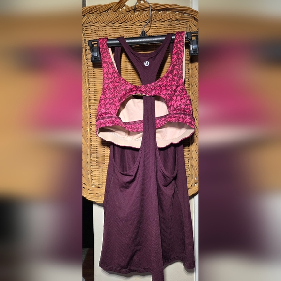 Lululemon Racerback Tank With Built In Bra - Picture 2 of 6